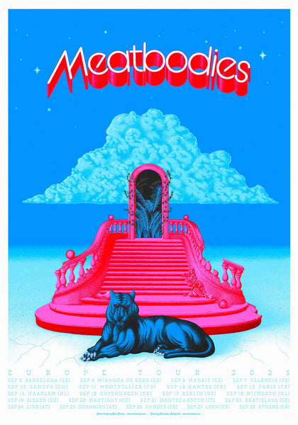 Meatbodies Europe Tour Poster 2025
