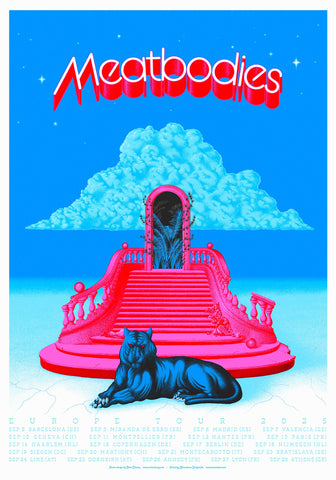 Meatbodies Europe Tour Poster 2025