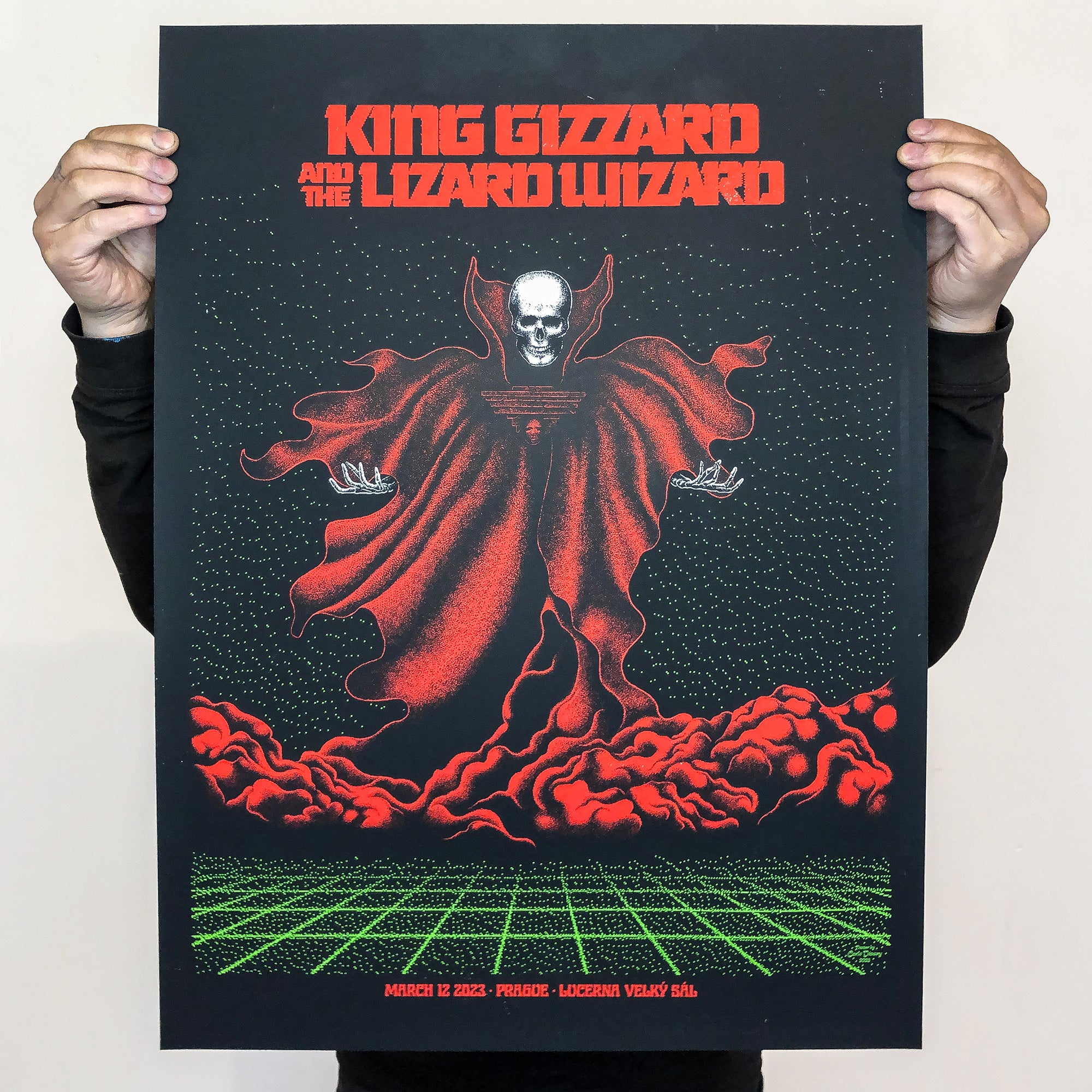 King Gizzard And The Lizard Wizard Gig Poster 2023 III Carlo Vivary king-gizzard-and-the-lizard-wizard-gig-poster-2023-iii-carlo-vivary