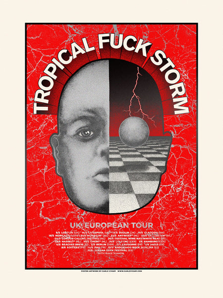 Tropical Fuck Storm / Europe Tour Poster 2019
